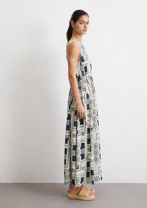 Print dress flared — MF48