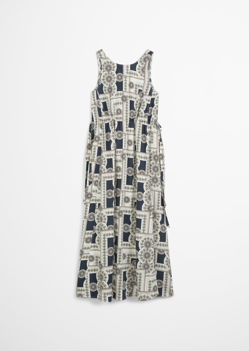 Print dress flared — MF48