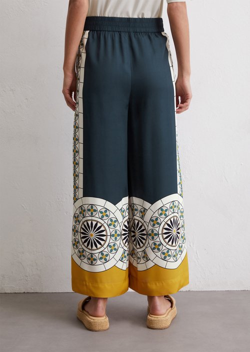 Wide print trousers — MF52