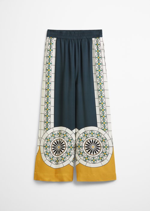 Wide print trousers — MF52