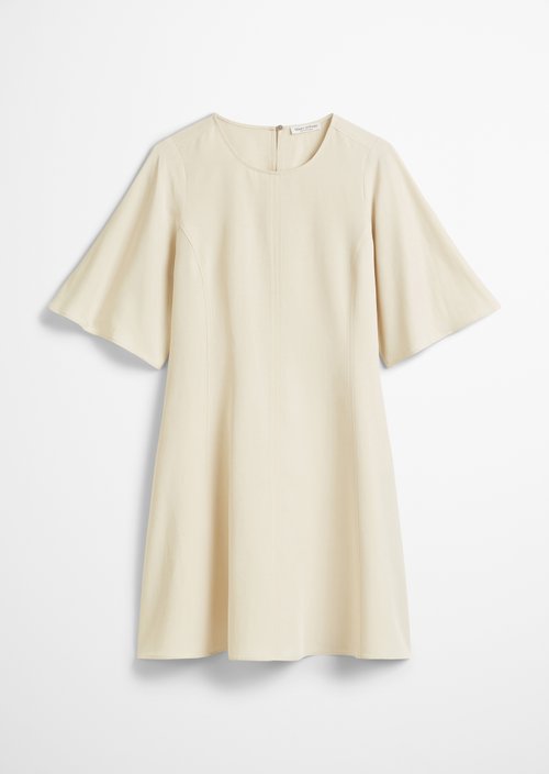 Flared mini dress — Beige