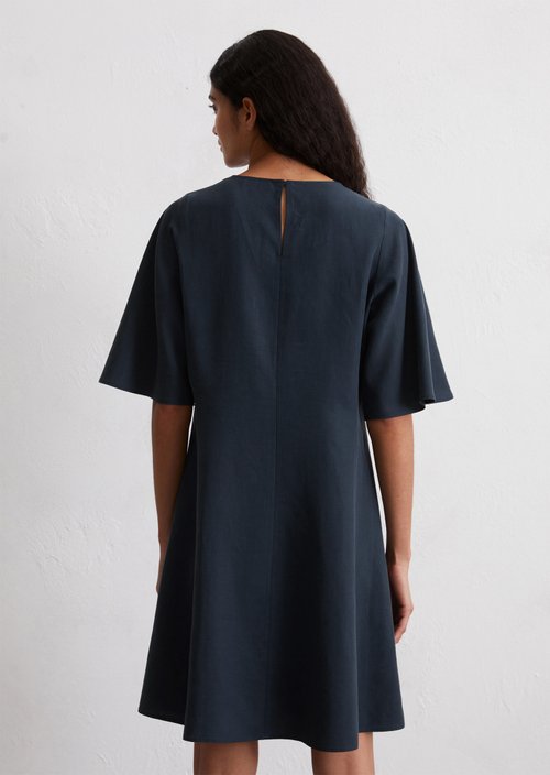 Flared mini dress — Dark blue