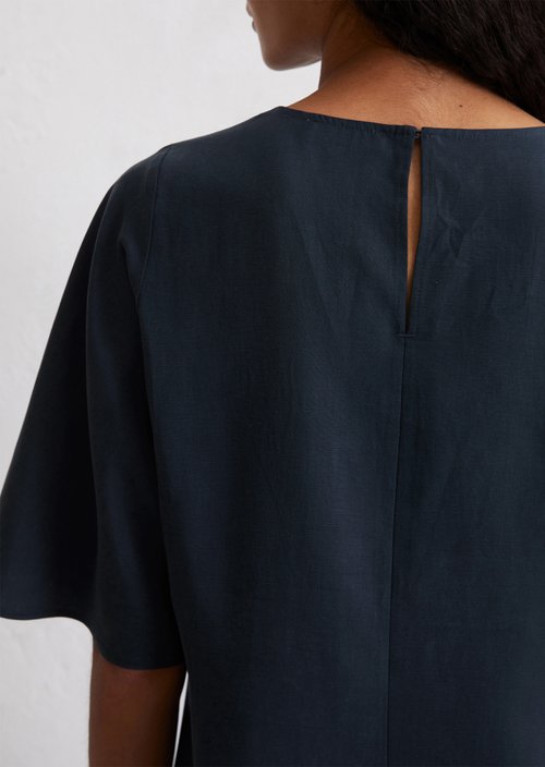 Flared mini dress — Dark blue