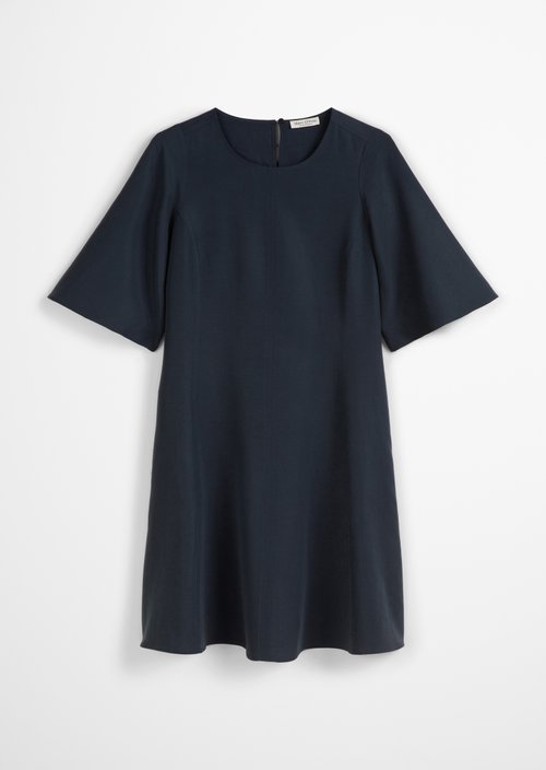 Flared mini dress — Dark blue