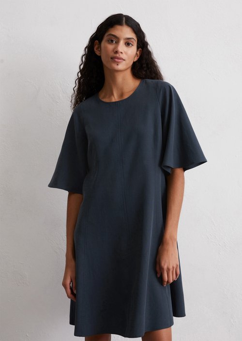 Flared mini dress — Dark blue