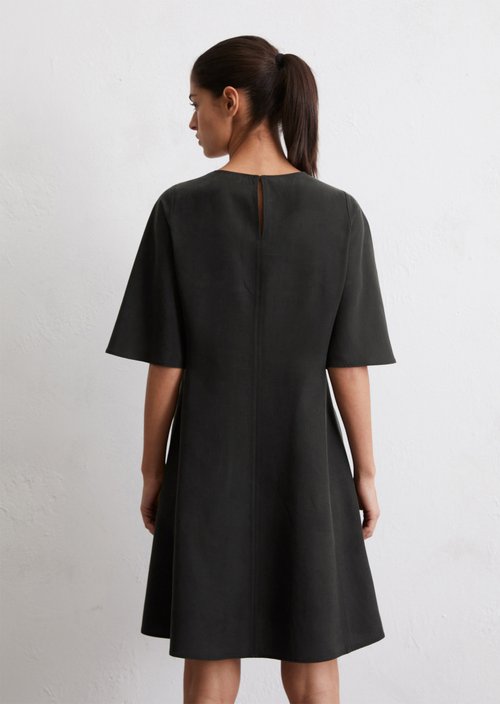 Flared mini dress — Black