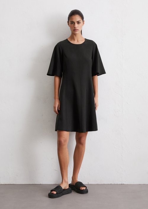 Flared mini dress — Black