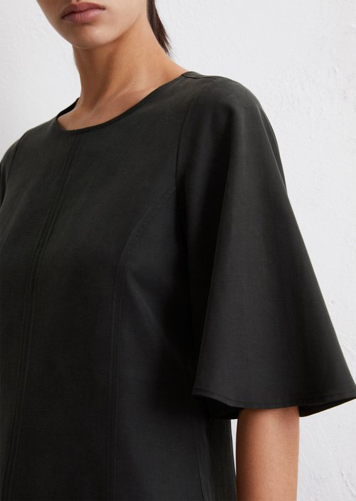 Flared mini dress — Black