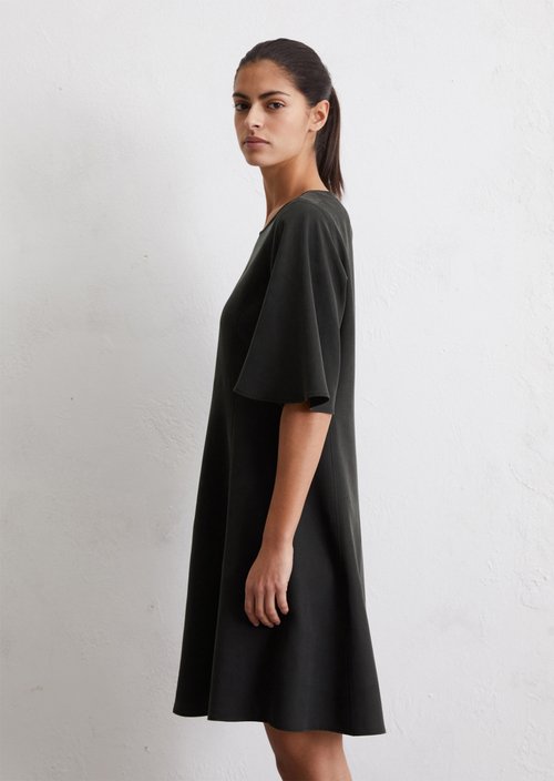 Flared mini dress — Black
