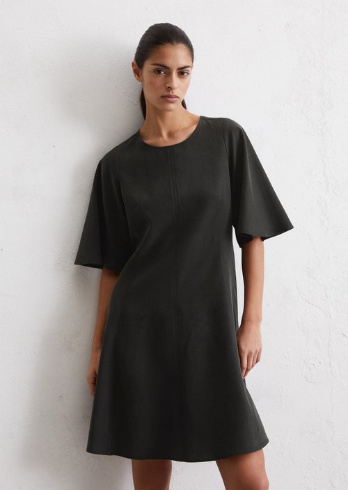 Flared mini dress — Black