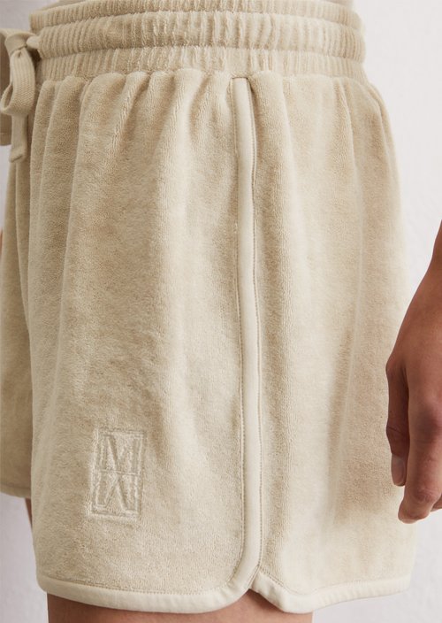 Regular terry shorts — Beige