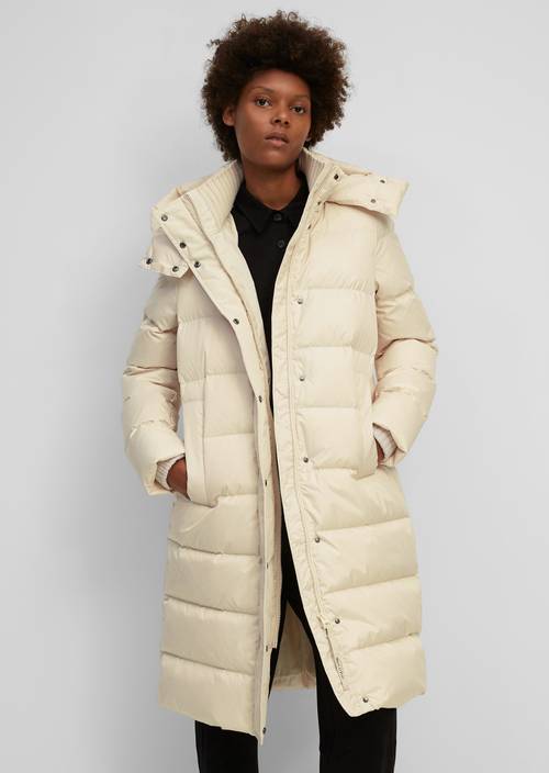 Puffer-Daunenmantel M159 in Frontalansicht