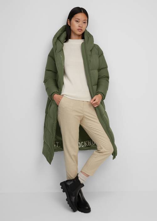 Puffer-Daunenmantel M433 in Frontalansicht