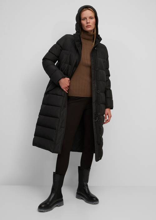 Kapuzen-Daunenmantel M990 in Frontalansicht