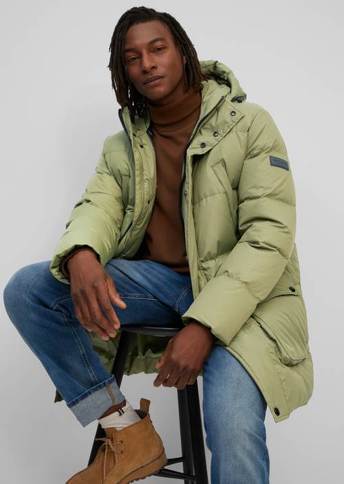 Péřová parka M435 v předním pohledu