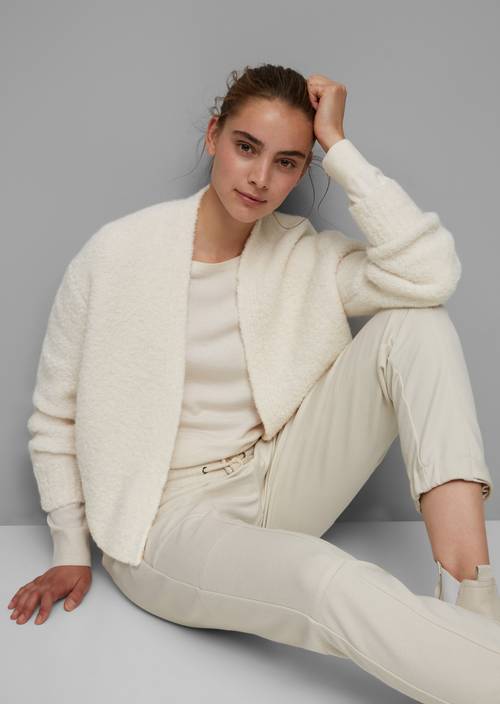 Bouclé cardigan M159 in front view