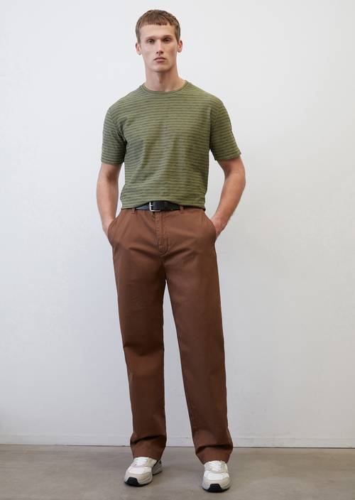 Striped T-shirt in a regular fit MM46 in front view