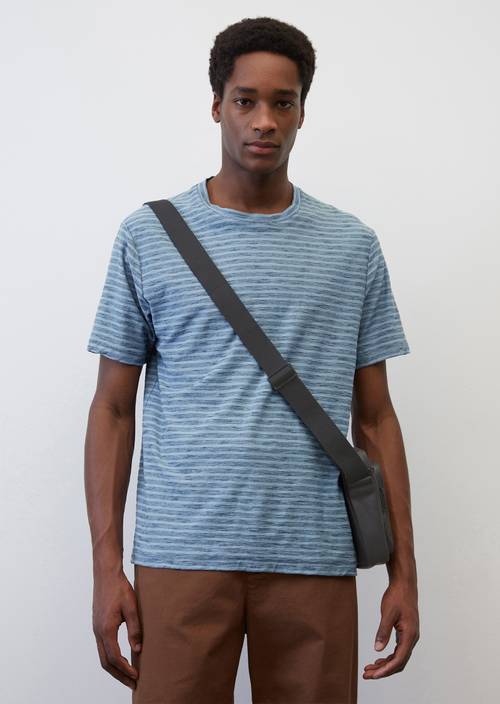 Striped T-shirt in a regular fit MM80 in front view