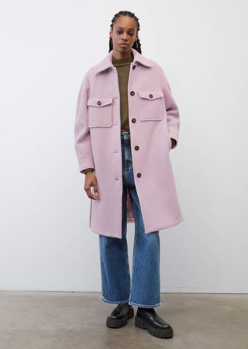 Edles Woll-Shacket M669 in Frontalansicht