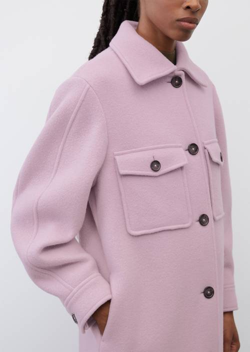 Edles Woll-Shacket M669 in Detailansicht