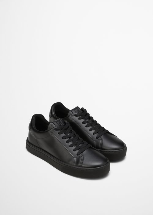 Cup sole sneaker — Black