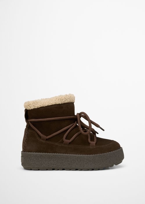 Winter boots model Pia — Dark brown