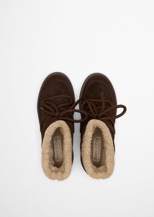 Winter boots model Pia — Dark brown
