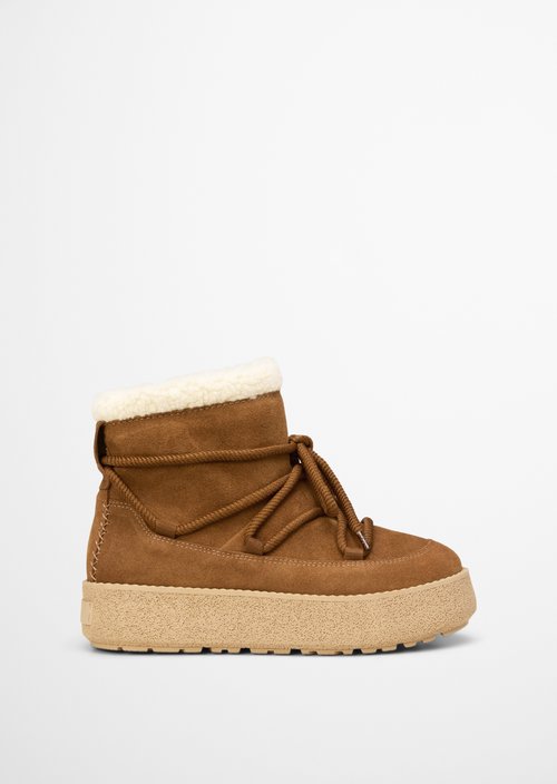 Winter boots model Pia — Cognac
