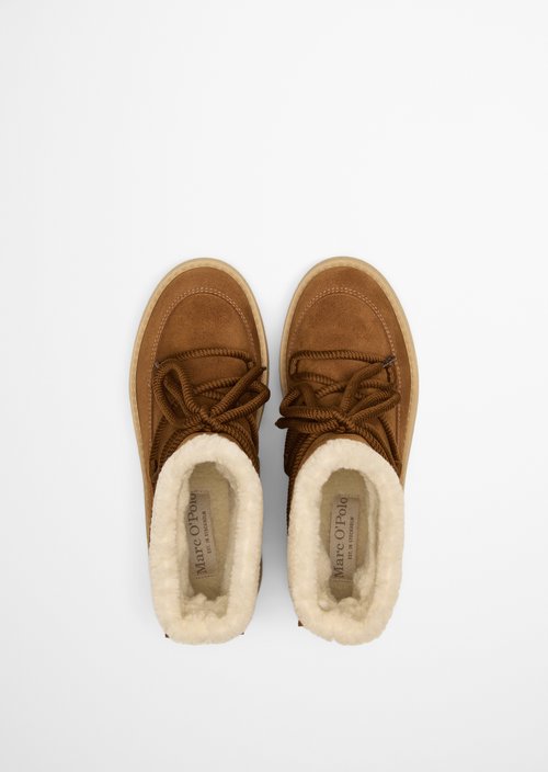 Winter boots model Pia — Cognac