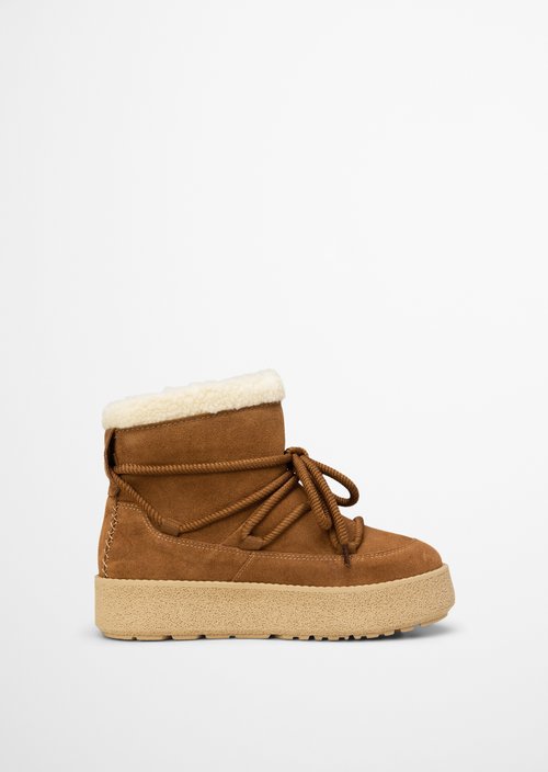 Winter boots model Pia — Cognac