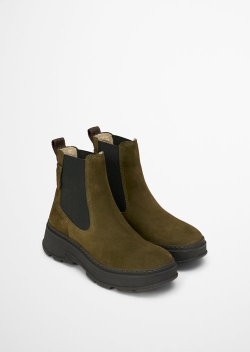 Chelsea boot model Elisa — Dark green