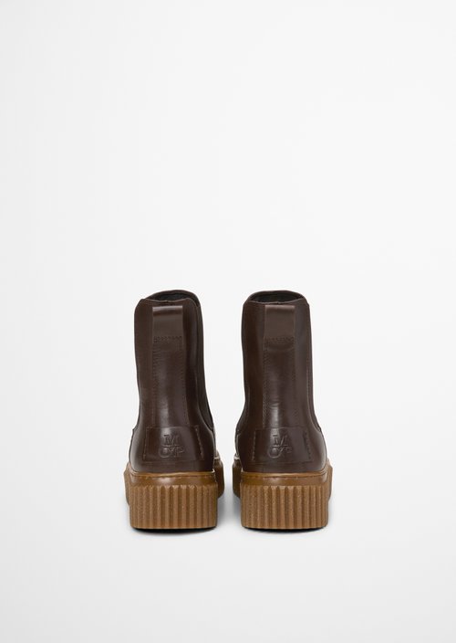 Short shaft boots model Bianca — Dark brown