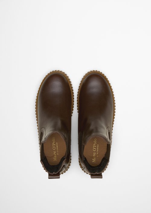 Short shaft boots model Bianca — Dark brown
