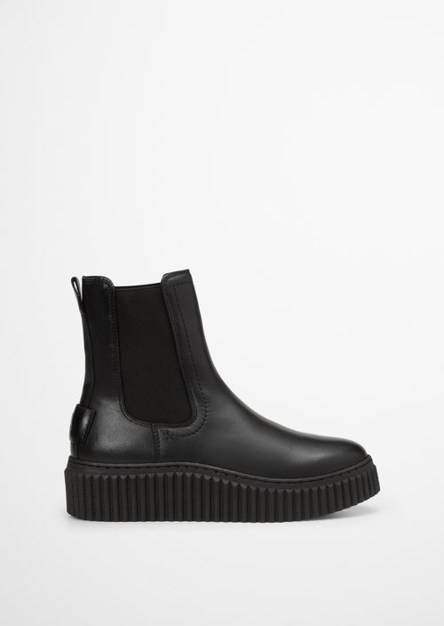 Short shaft boots model Bianca — Black