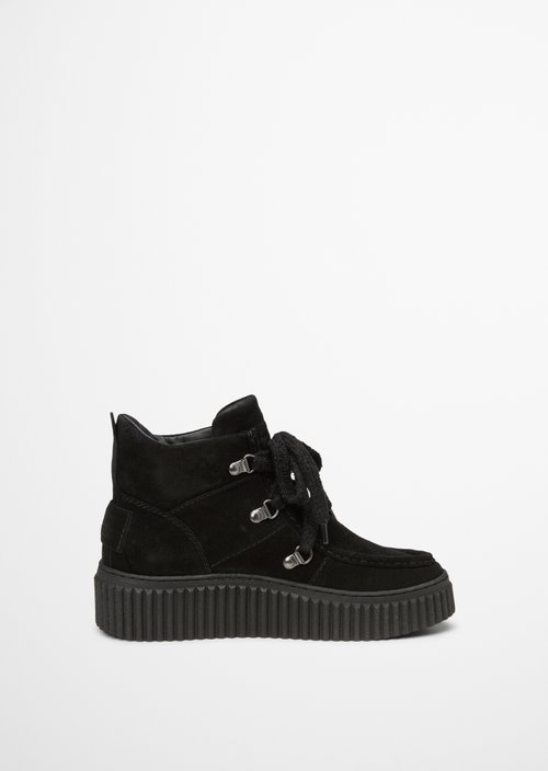 Lace-up boots model Bianca — Black