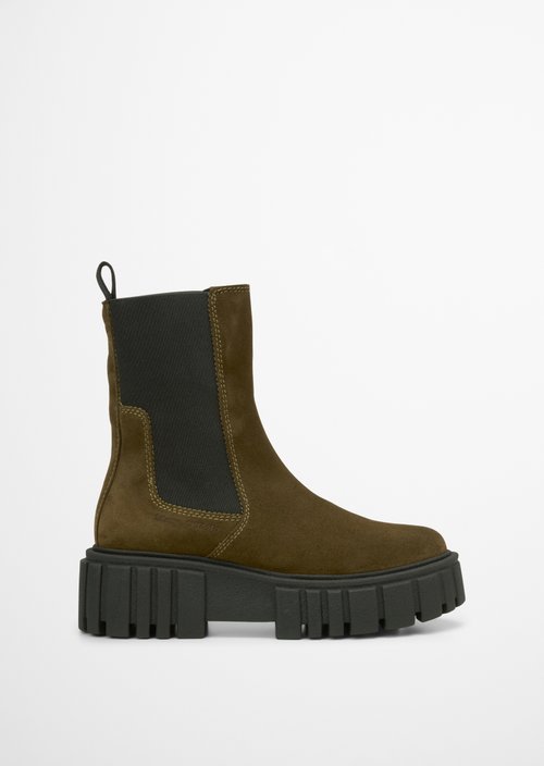Chelsea boot model Christel — Dark green