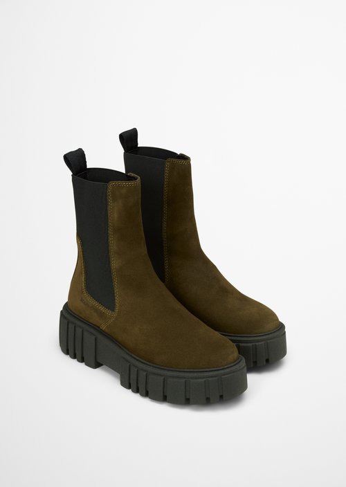Chelsea boot model Christel — Dark green