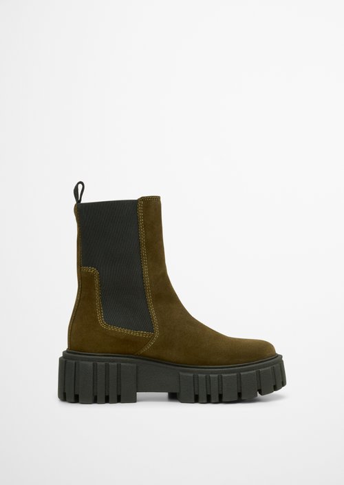 Chelsea boot model Christel — Dark green
