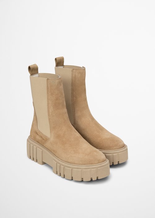 Chelsea boot model Christel — Beige