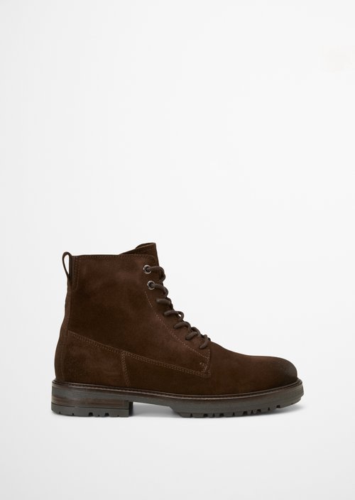 Lace-up boots — Dark brown