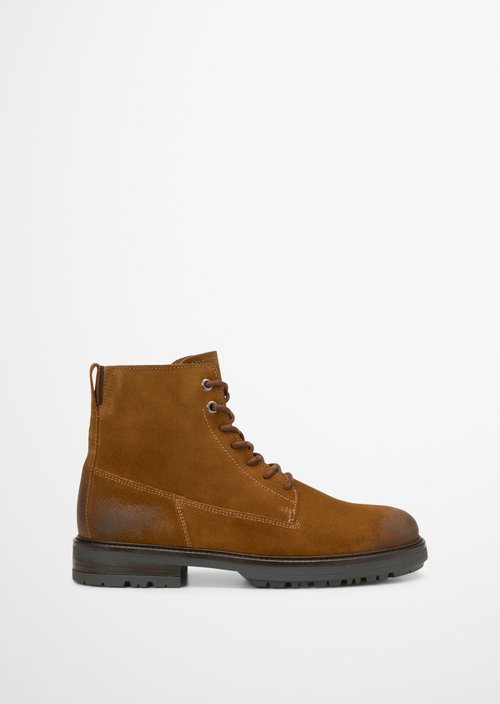 Lace-up boots — Cognac