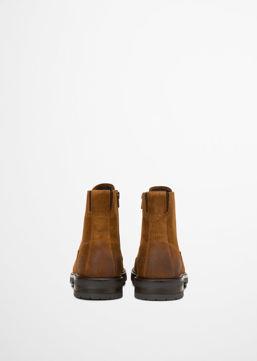 Lace-up boots — Cognac