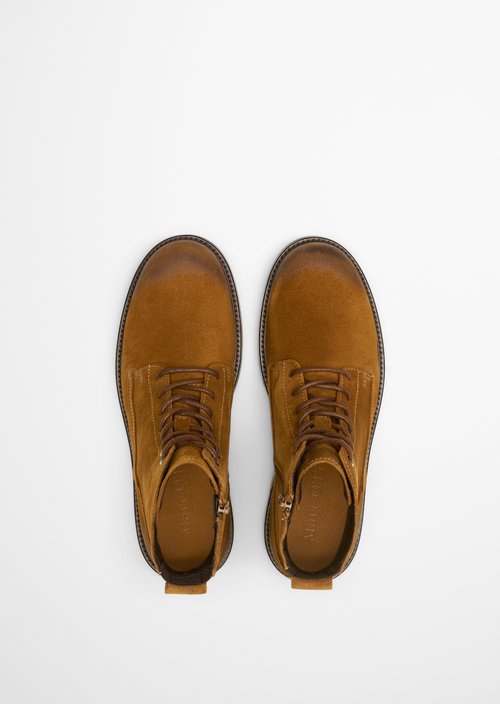 Lace-up boots — Cognac