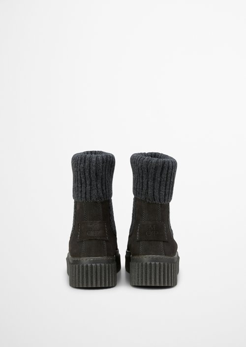 Short shaft boots model Bianca — Dark Graphite