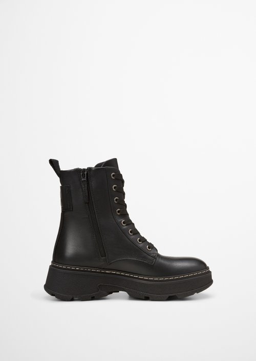 Lace-up boots model Elisa — Black