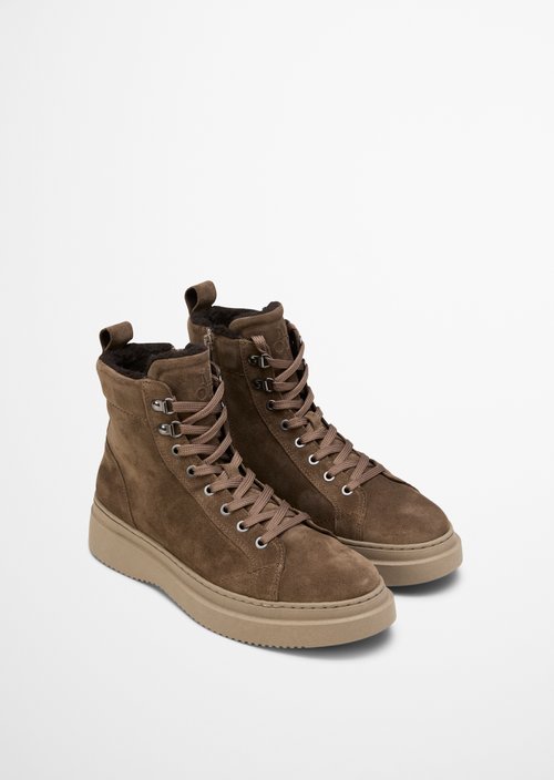 Lace-up boots model Algot — Grey