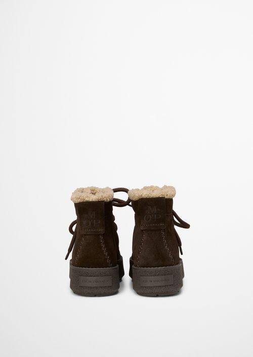 Lace-up model Pia — Dark brown