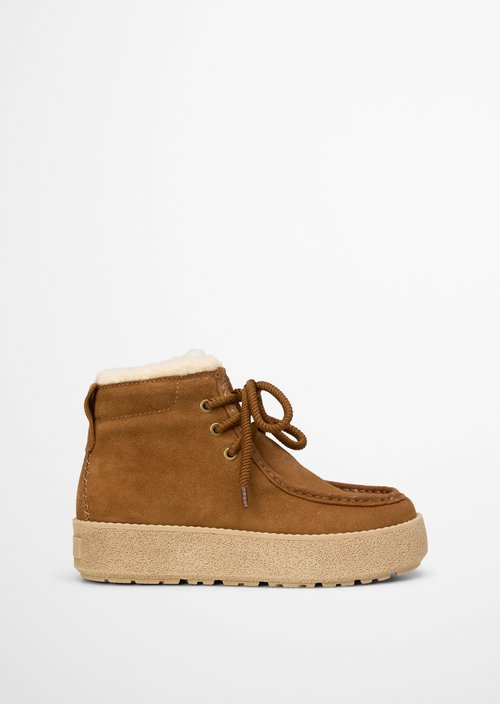 Lace-up model Pia — Cognac
