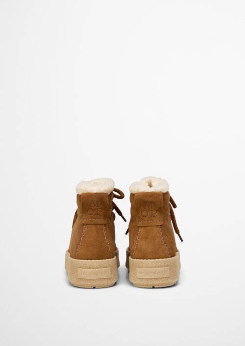 Lace-up model Pia — Cognac