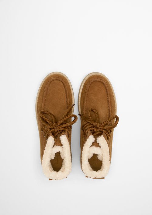 Lace-up model Pia — Cognac